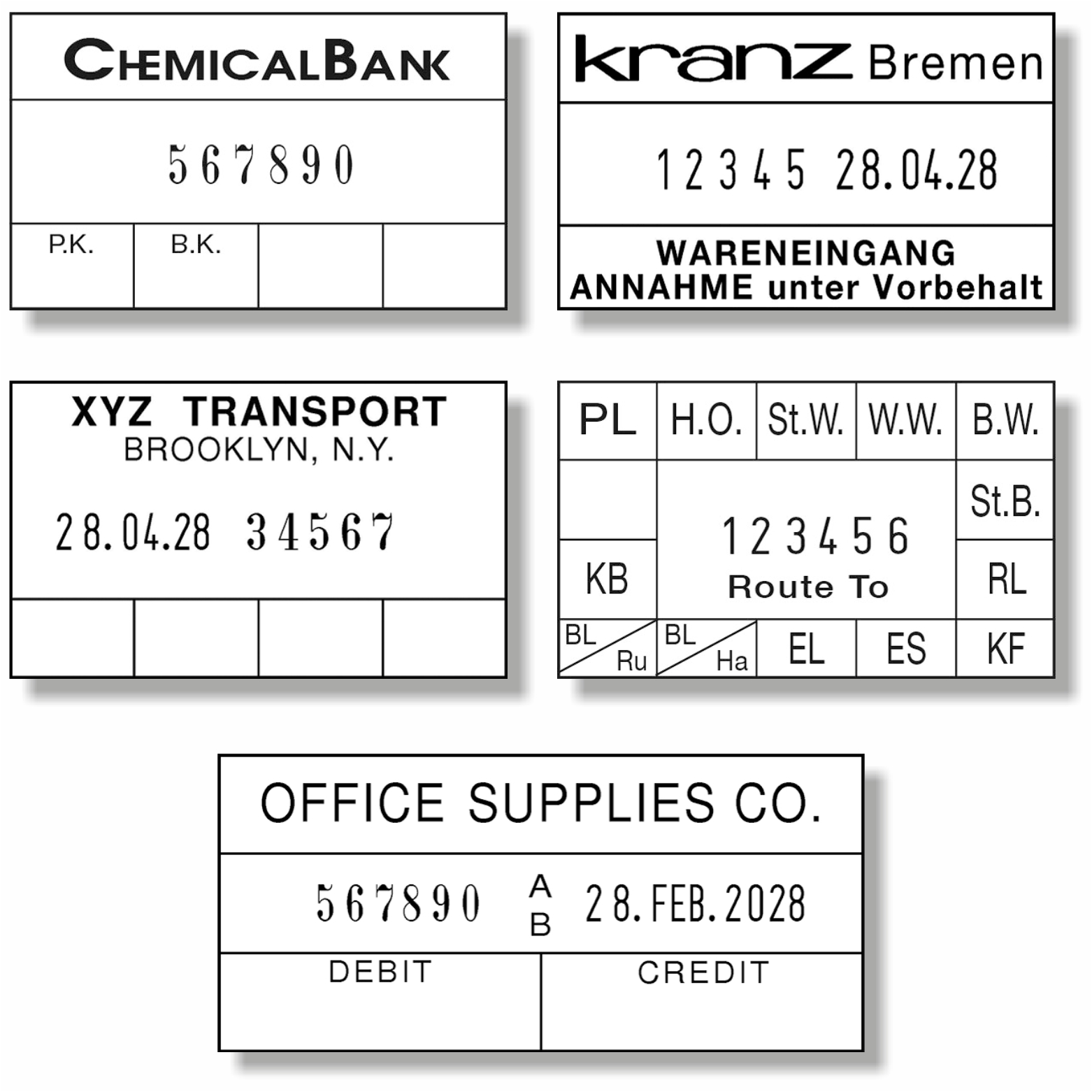 Automatic Numbering Stamps (Custom)