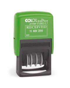 COLOP Printer S 260/L Green Line Stock Text & Date Stamp