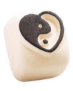 LaDot temporary yin-yang heart tattoo