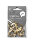 PAPERCLIPS - Heart - gold - 10 pcs.