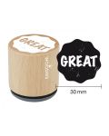 Woodies Rubber Stamp - Great