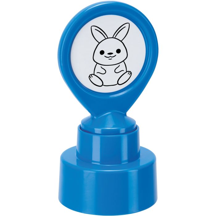 Bunny stamper in black ink