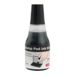 Kores SF71338 27ml Black Stamp Pad Ink – Intense Color, UV Resistant, Drip-Free Applicator