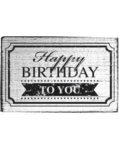 Vintage stamp - happy birthday to you - top view