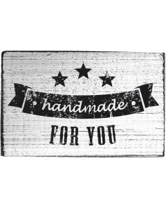 Vintage rubber stamp - handmade for you - top view