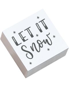 May and Berry rubber stamp - let it snow