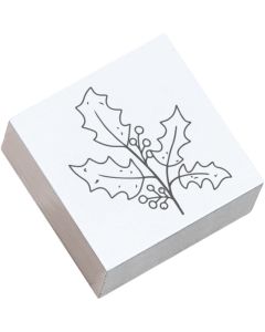May and Berry rubber stamp - holly