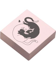 May and Berry rubber stamp - yin-yang cats