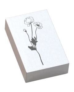 May and Berry rubber stamp - moon flower
