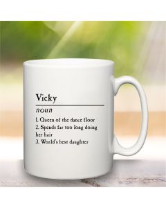 Name definition mug - Vicky sample