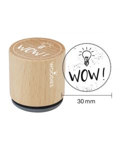 Woodies Rubber Stamp - WOW