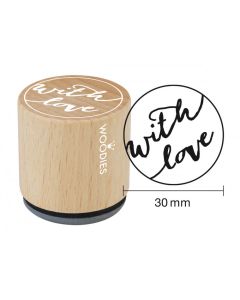 Woodies Rubber Stamp - With Love