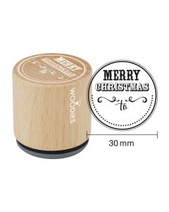 Woodies Rubber Stamp - Merry Christmas To...