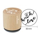 Woodies Rubber Stamp - With Love